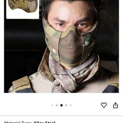 Foldable Air soft Mesh Mask 