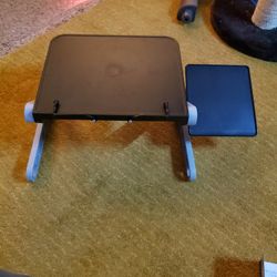 Lap Desk With Attached Mouse Pad