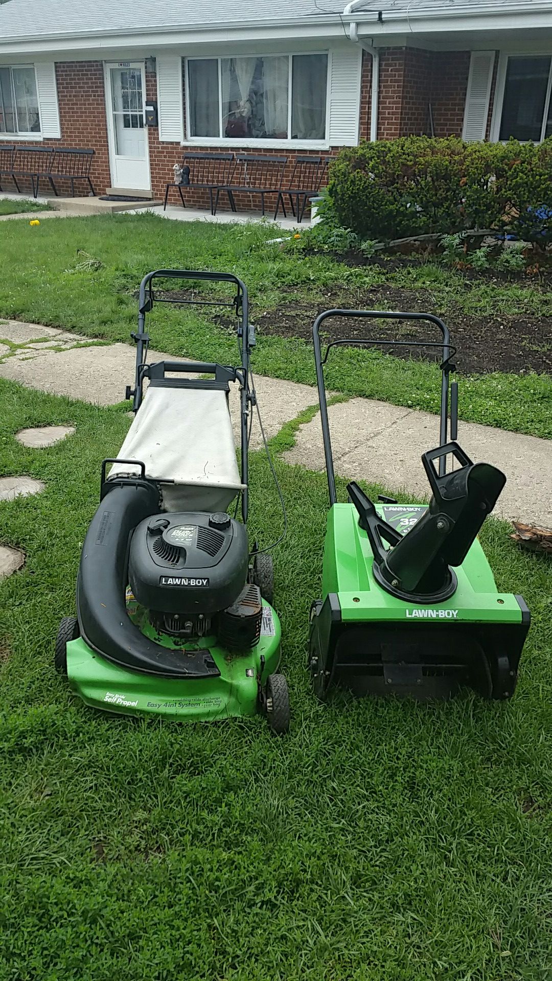 Lawn mower and snow blower good condition