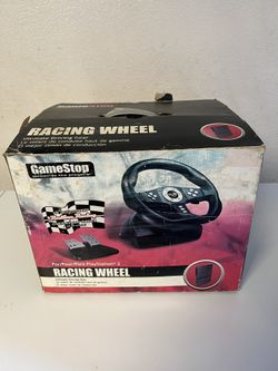 RACING WHEEL ULTIMATE DRIVING GEAR POWER TO THE PLAYERS GAMESTOP FOR PS2