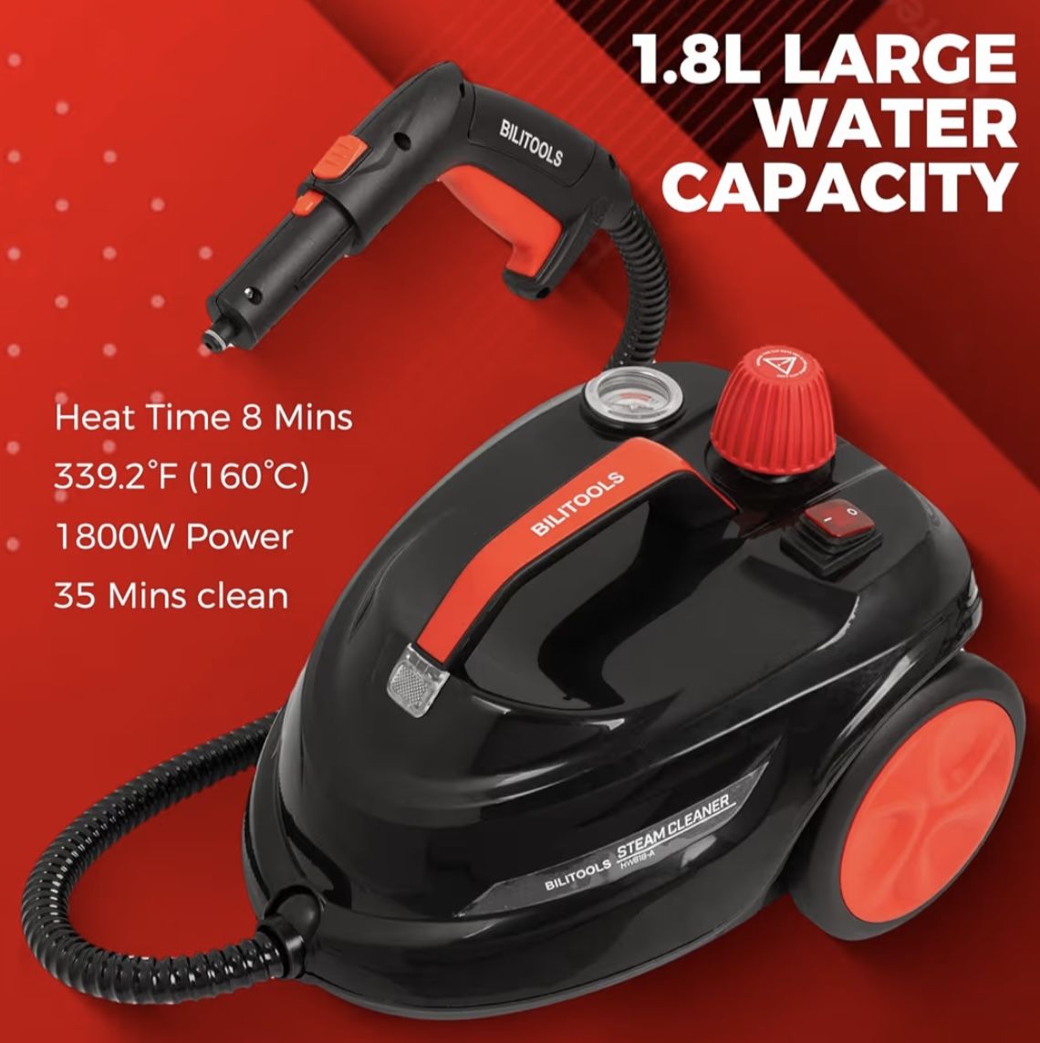 BILITOOLS STEAM CLEANER / 1.8L TANK 1800W