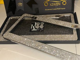 Kiwen Rhinestone license plate frames