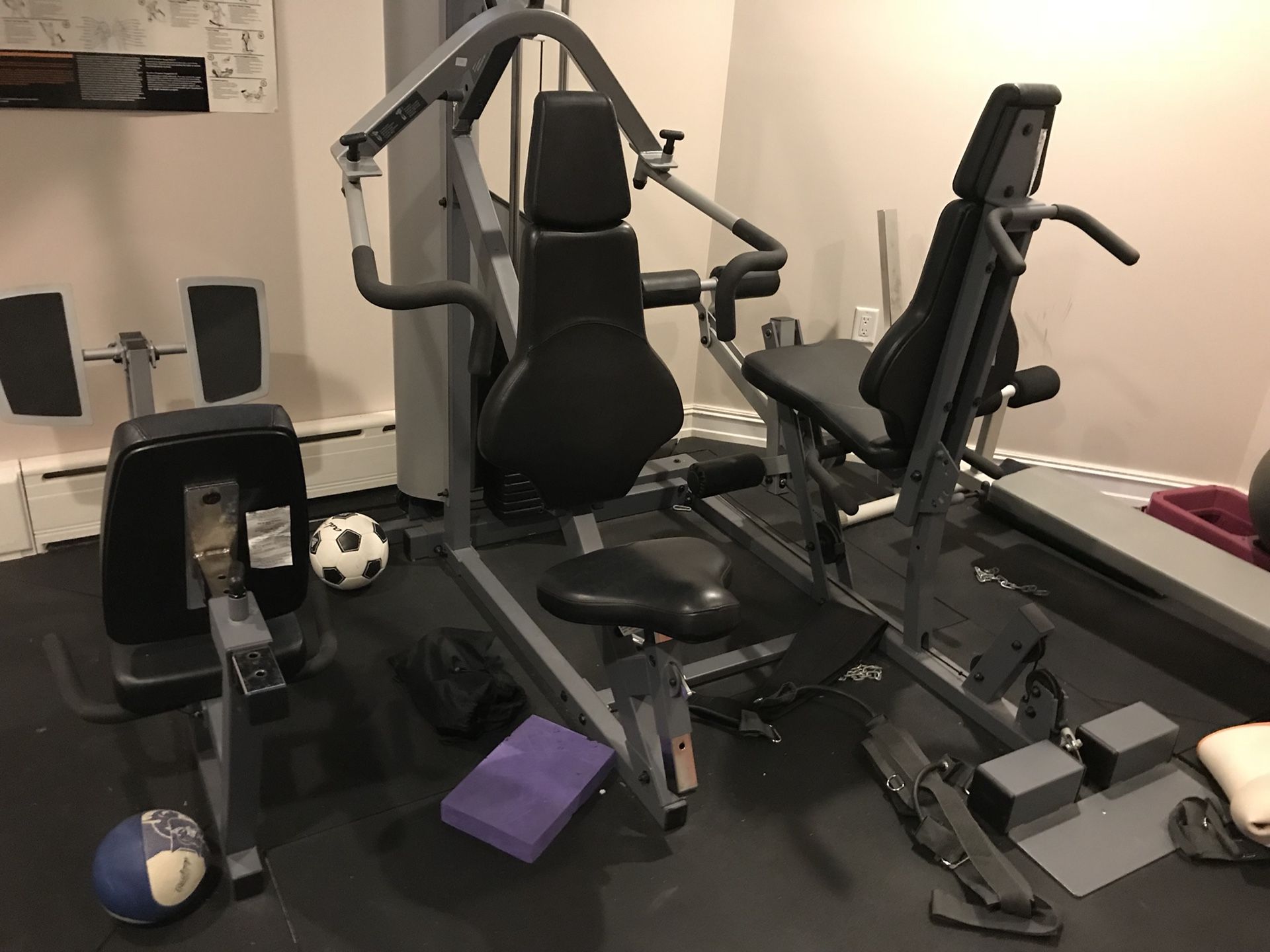 PRECOR S3.25 home gym and strength training with leg press for