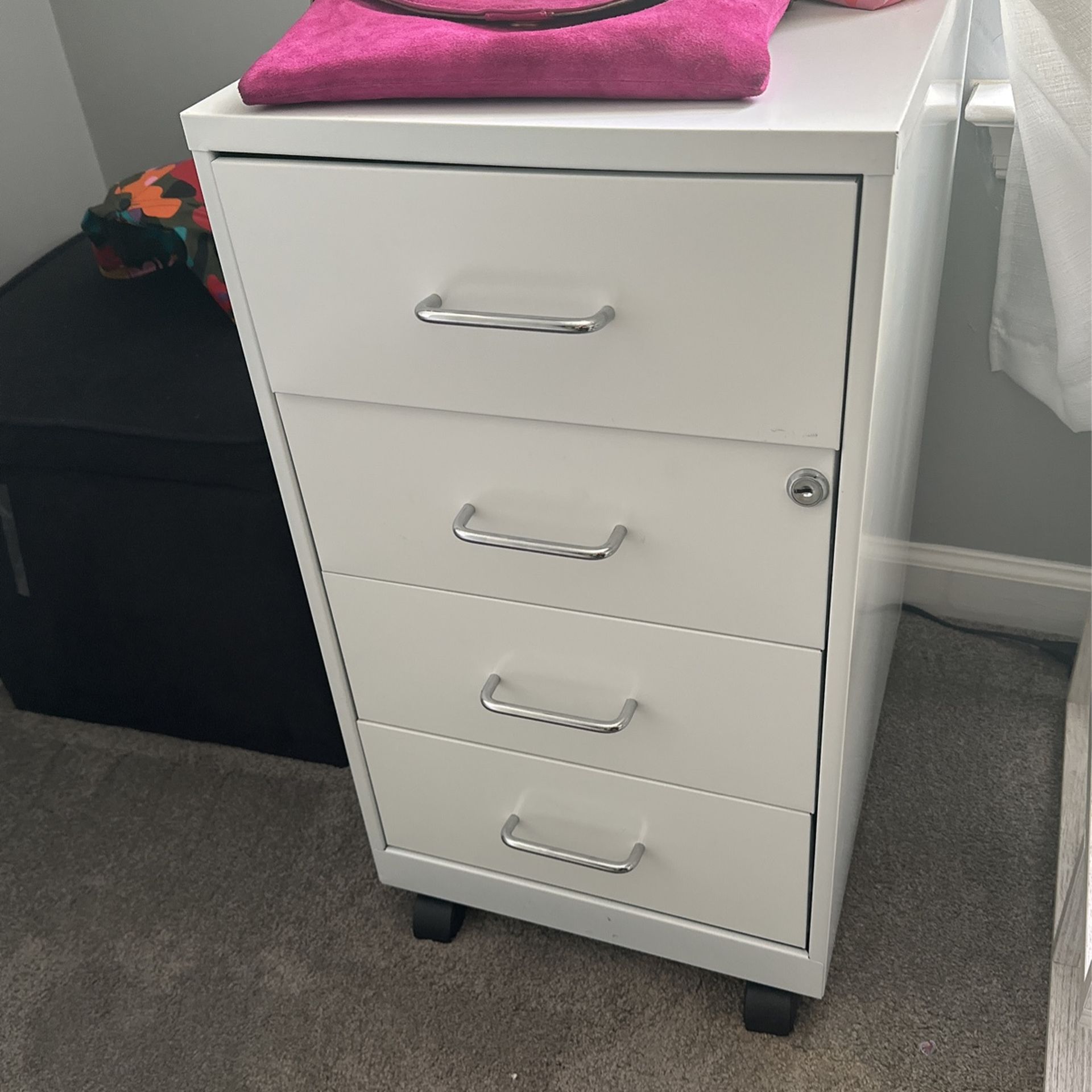 White Filing Cabinet 