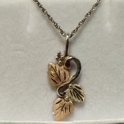 New In Box Very Beautiful 😍 Genuine Black Hill's Gold Necklace!