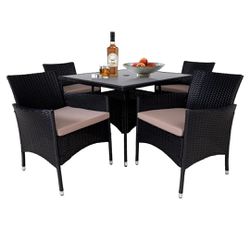 Wicker Table And Chairs Set 