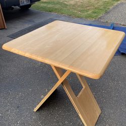 Folding Table, Pine, Sturdy, Not Using, Delivery