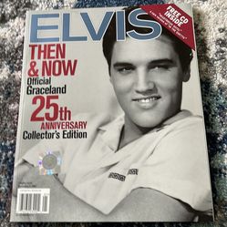 ELVIS THEN & NOW BOOK WITH BONUS CD ~ NEW AND SEALED