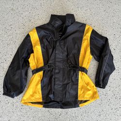 “XELEMENT” Nylon / Mesh Motorcycle Jacket. Size Large. Full Zip. Collared.