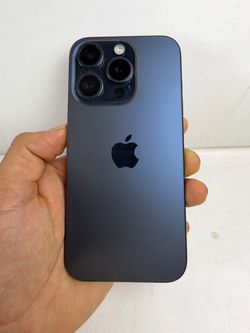 Factory Unlocked Apple iPhone 15 Pro 128GB Unlocked – Blue Titanium
