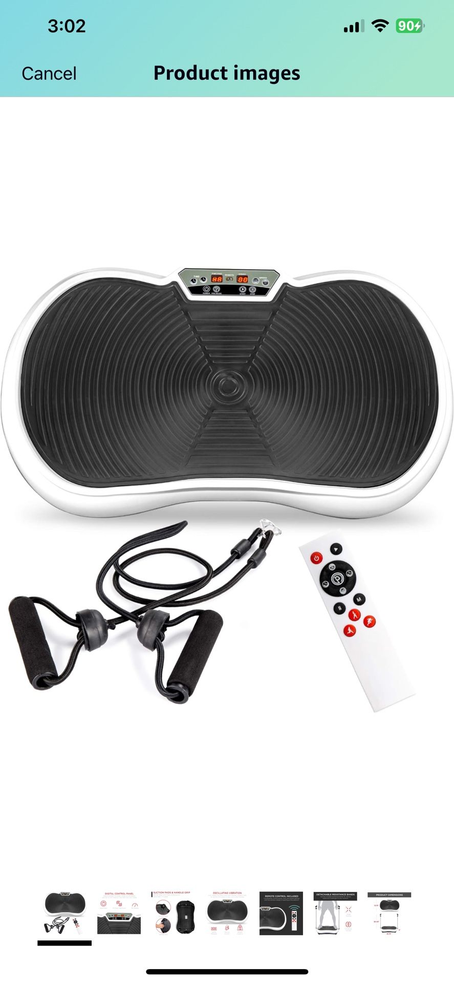 *New* Best Choice Products Vibration Plate Exercise Machine Full Body Fitness Platform for Weight Loss & Toning w/ Resistance Bands, 10 Preset Workout