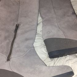 Ugg ladies calf height waterproof boots with wedge heel