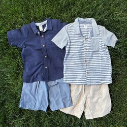 OshKosh Boys Outfit Bundle – 2 Shirts + 2 Shorts Ropa niño – 2 camisas + 2 shorts (bundle)