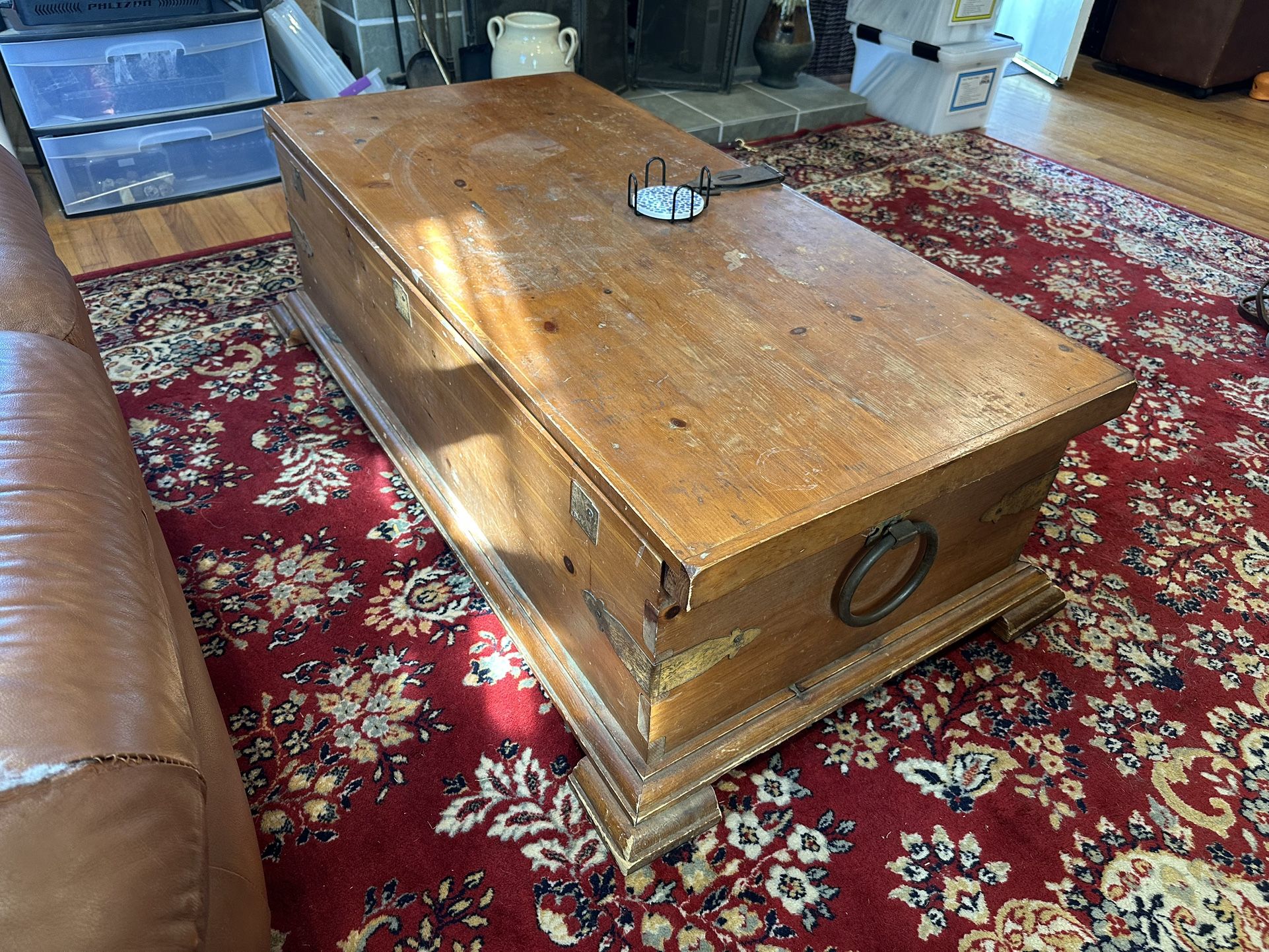 Rustic Wood Coffee Table And End Table