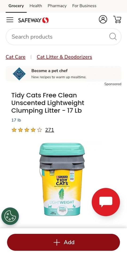 (2) Tidy Cats Lightweight Litter