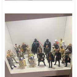 Collectible old school Star Wars figurines