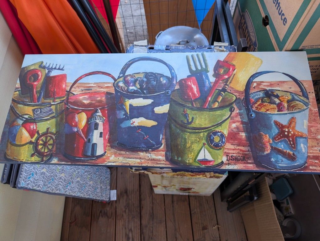Sand Bucket Whimsy Painting