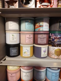 Bath and body works 3 wick candles new