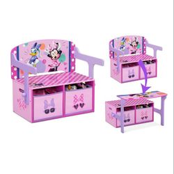 Minnie Mouse 2 In One Activity Desk & Bench
