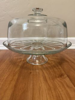 Pedestal Cake Stand With Dome Lid