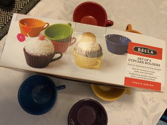 Mini Ceramic Cupcake Holders (Set of 6)