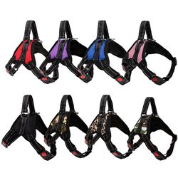 Adjustable Reflective Dog Harness: Multi - Color, Breathable, No - Pull Design