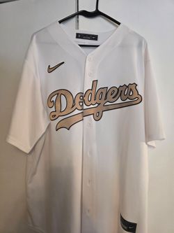 Nike Dodgers All Star Game Jersey (No Name/Number) - Gold Lettering - Men's XL - Used