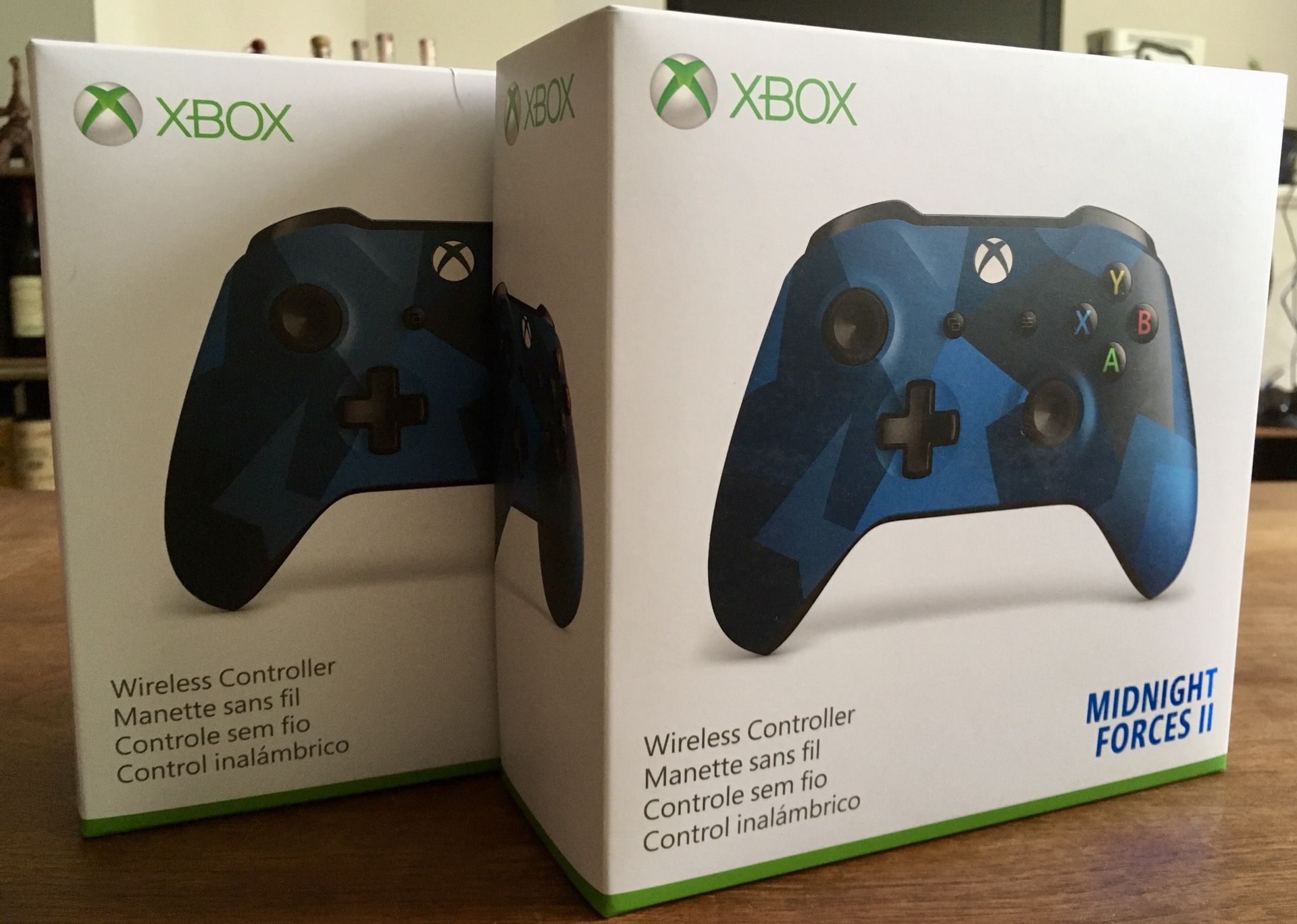 *NEW* x2 Microsoft Xbox One Wireless Controller Midnight Forces II Special Edition