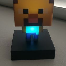 Mini Minecraft Steve Lamp 4 3/4 Inches
