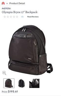 Olympia Bryce 17" Backpack Businessline 
