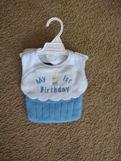 New, My 1st Birthday Bib