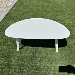 Oval Coffee Table White 