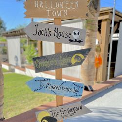 Custom- Handmade directional sign