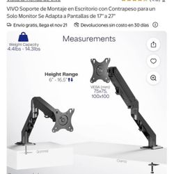  Single Monitor Arm Desk 