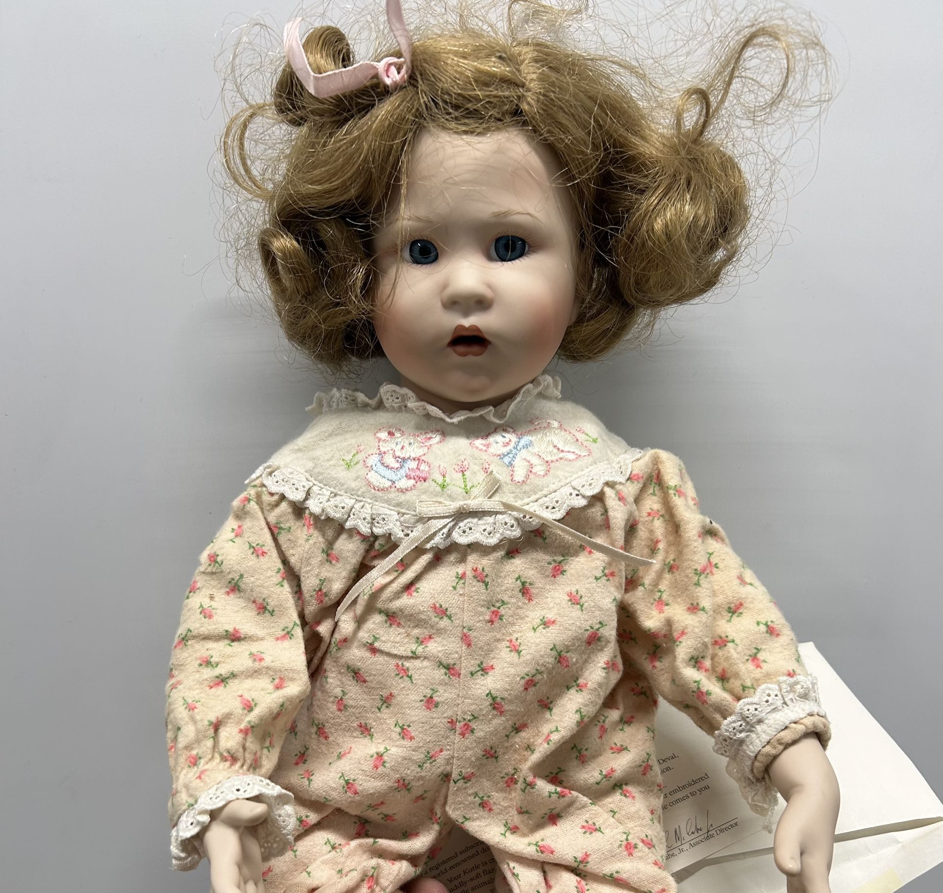 Porcelain doll Katies Bedtime Story