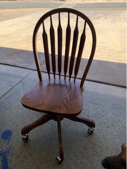 Oak desk chair