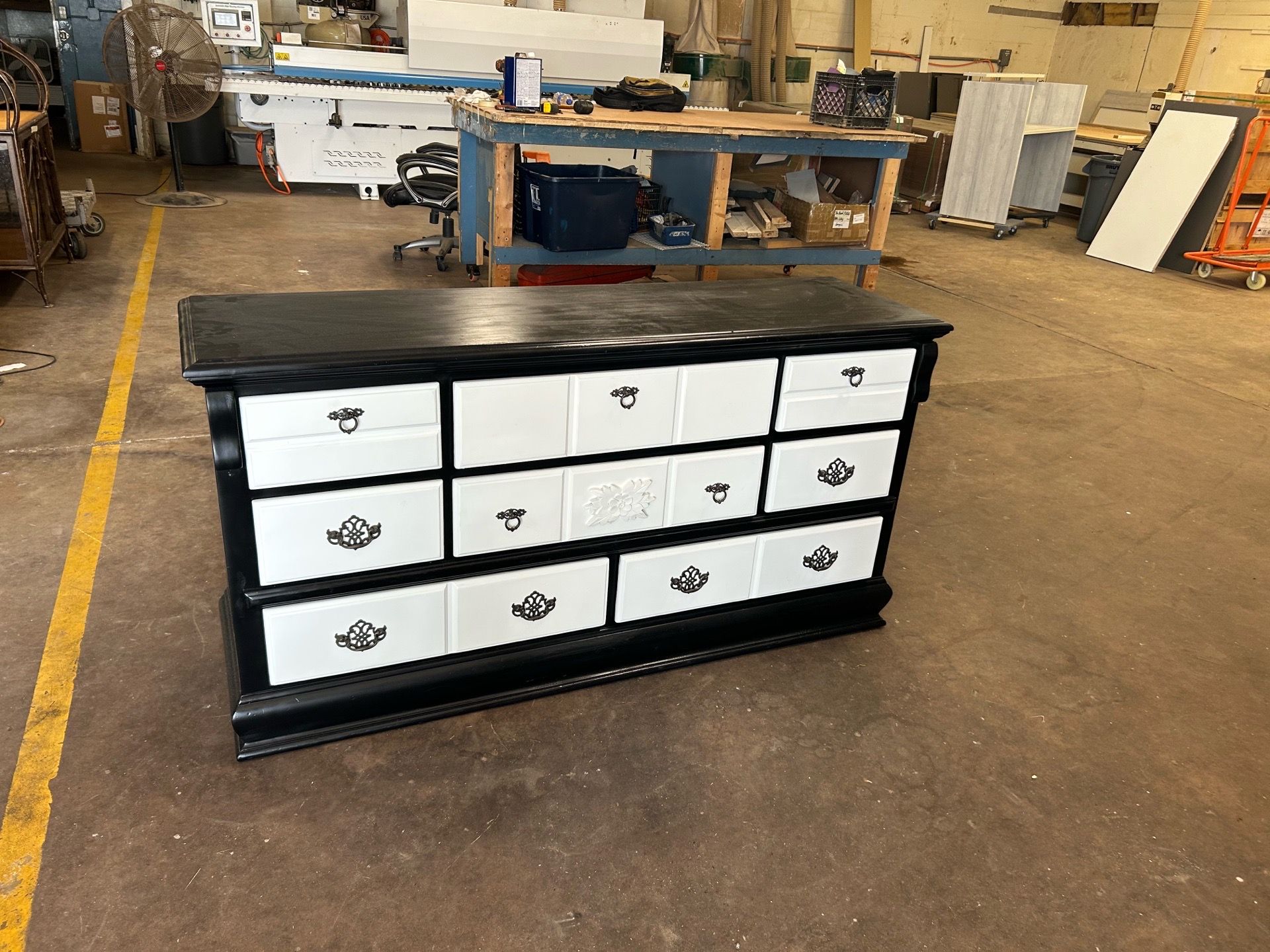 Solid wood dresser
