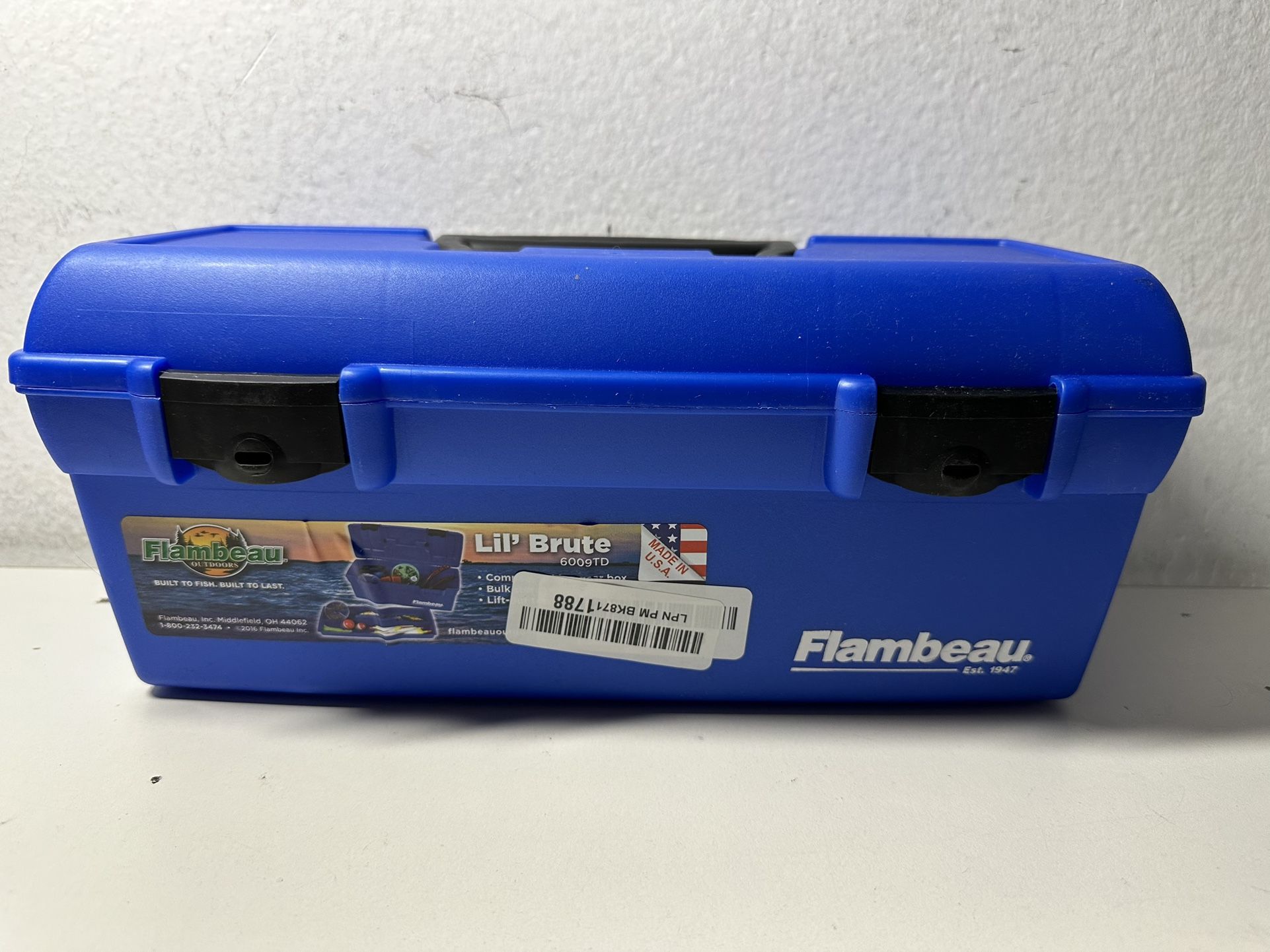 Flambeau Lil' Brute Small Tackle Box + Lift Out Tray 13" x 6" x 5 /38"