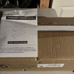 White Floating Shelves With Invisible Brackets