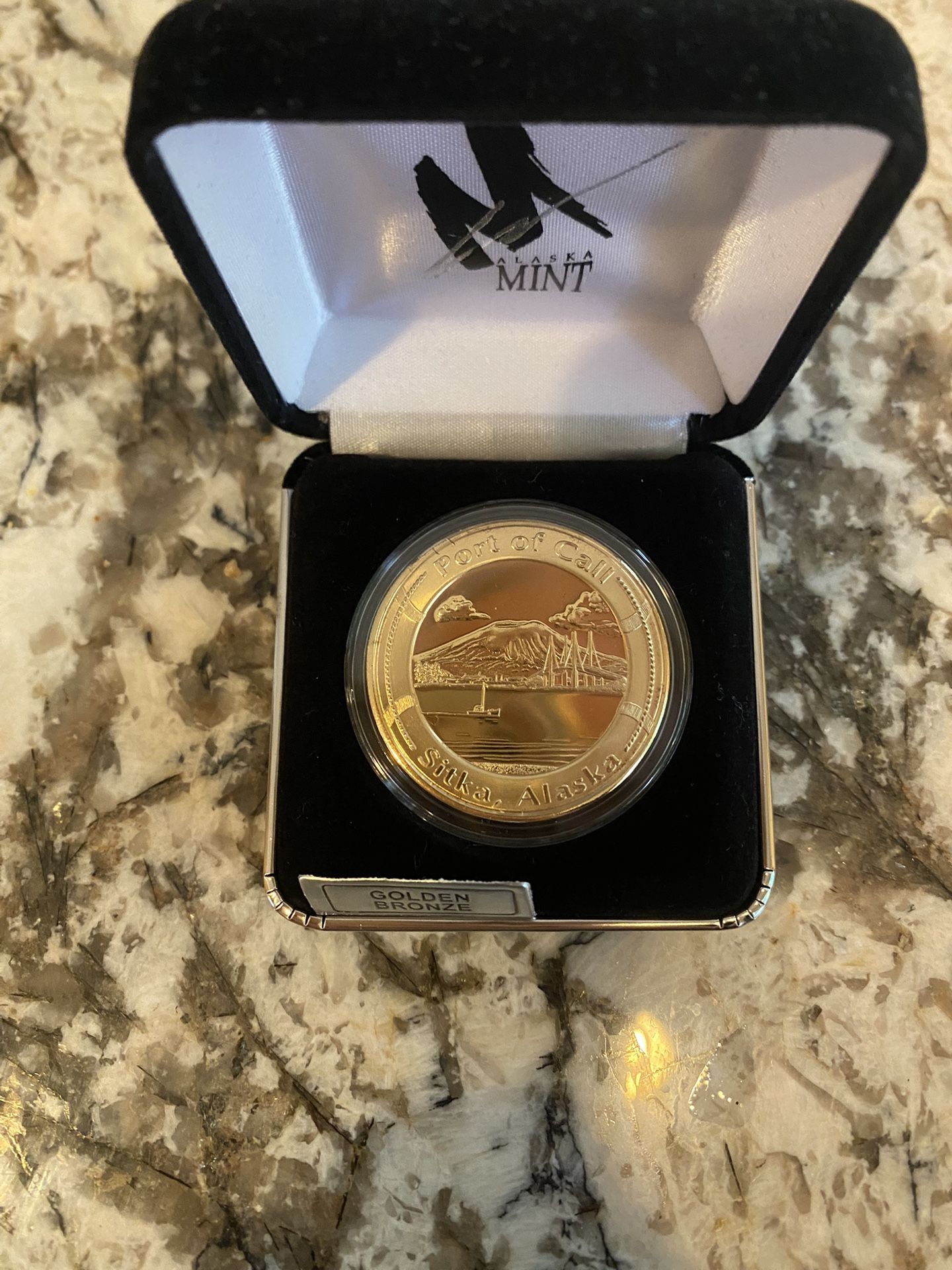 Bronze Gold Sitka Alaska Coin