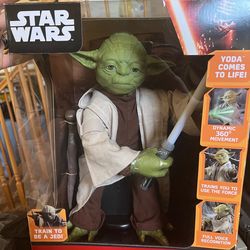 16” tall talking Yoda