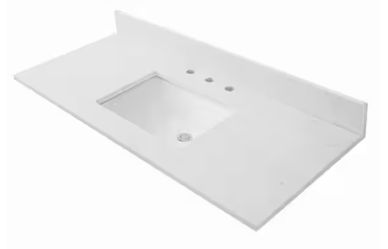 Home Decorators Collection 49 in. W x 22 in. D Quartz Vanity Top