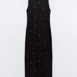 Zara shimmer midi dress 