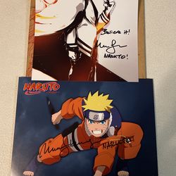 Naruto Signed Photos Maile Flanigan 