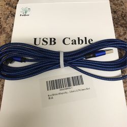 New In Box Micro USB Charger 90 Degree Blue