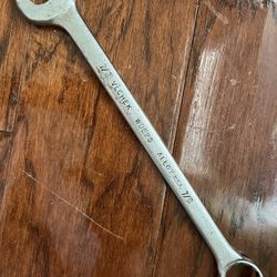 Vintage VLCHEK Combination Wrench WBE28 USA 7/8 Inch SAE 11" Long 