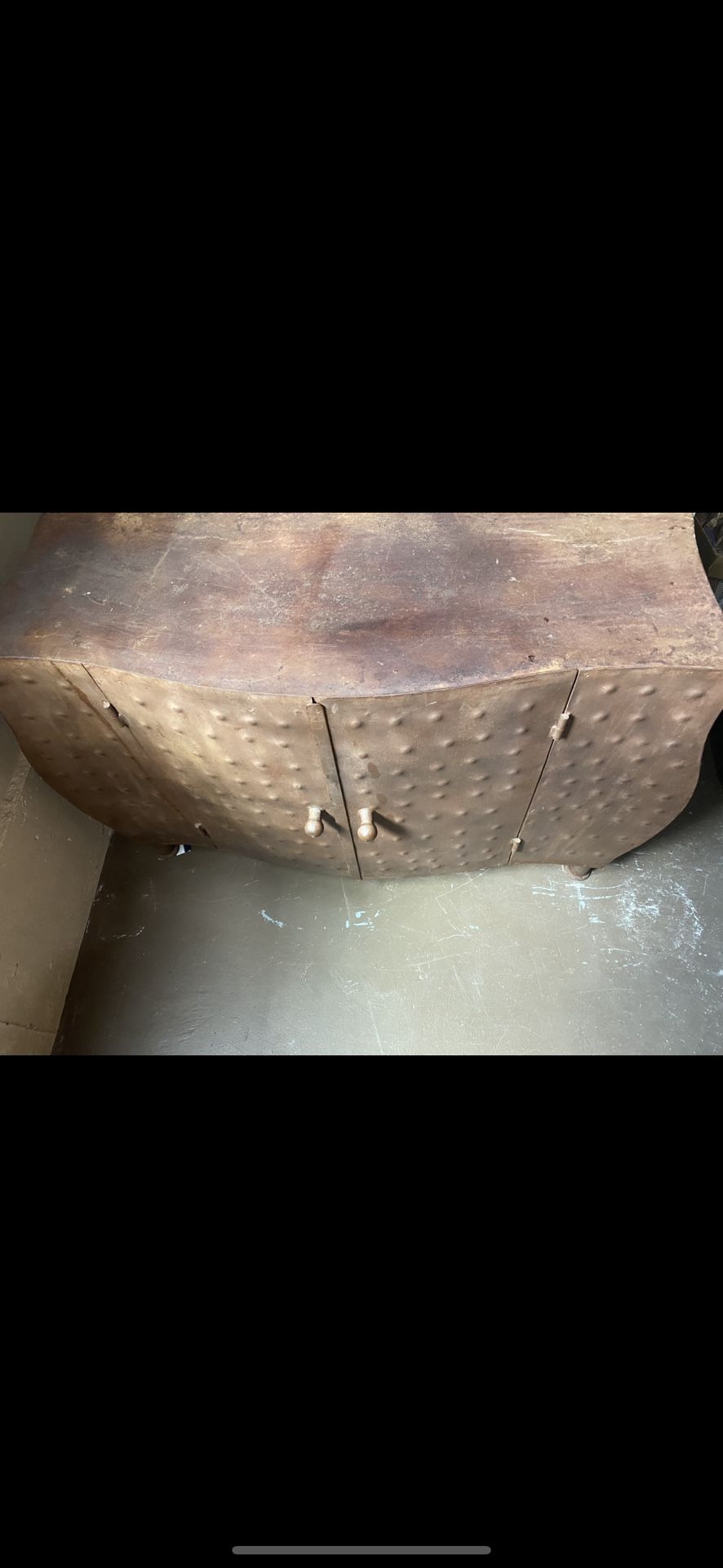 Hand made metal cabinet