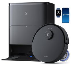 ECOVACS DEEBOT T30S Robot Vacuum and Mop, 11000Pa, ZeroTangle Technology, TruEdge Adaptive Edge Mopping, Hot Water Mop Washing, Self-Emptying, Self Re