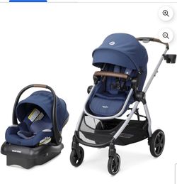 Maxi-Cosi Zelia² Luxe 5-in-1 Modular Travel System, New Hope Navy