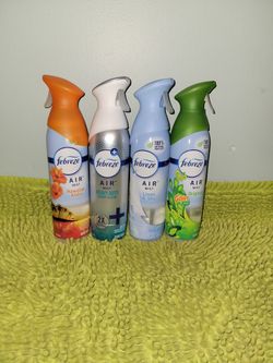 4 Febreze Air Mist 8.8oz (Hawaiian Aloha/Crisp Clean/Linen & Sky/Gain Scent)